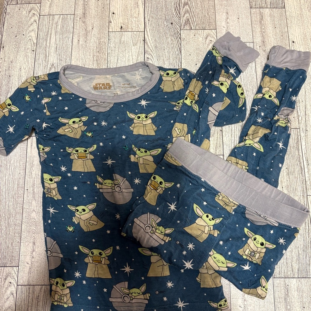 Star Wars Kids Pajama Set 2T Little Sleepies